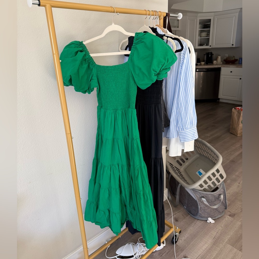Green Petal Pup Dress
